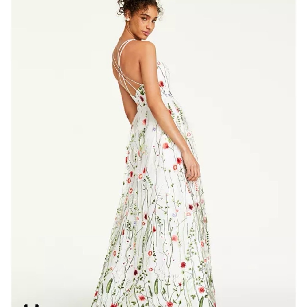 City Studio White Floral Backless Dress